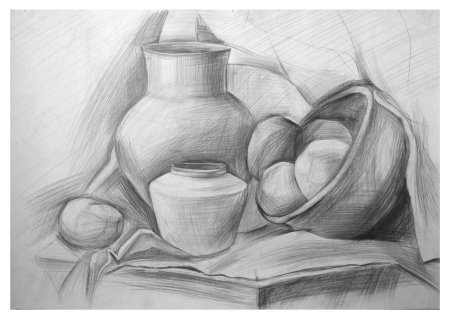 Натюрморт карандашом