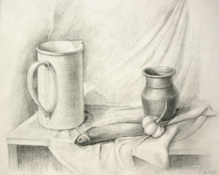 Натюрморт карандашом
