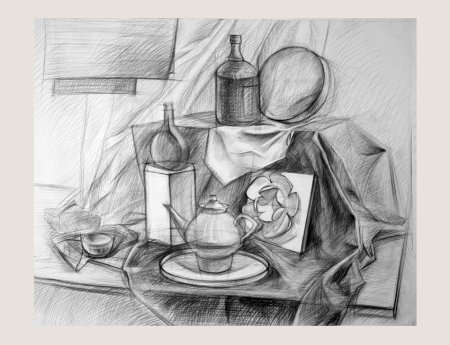 Натюрморт карандашом