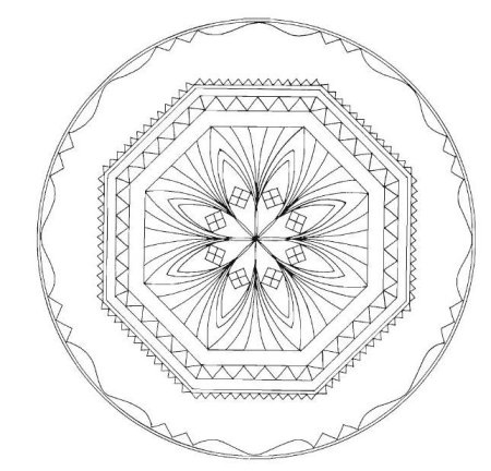 Геометрическая резьба по дереву круглые узоры