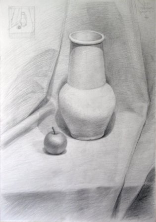 Гипсовая ваза Академический рисунок