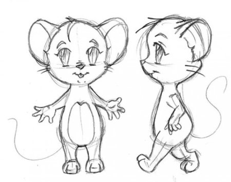 Мультяшные рисунки карандашом для начинающих