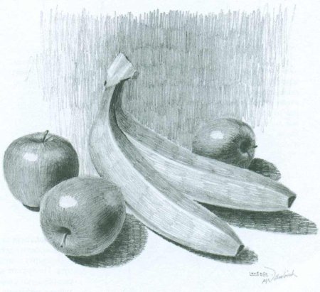 Натюрморт рисунок карандашом