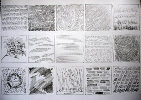 Упражнения на штриховку