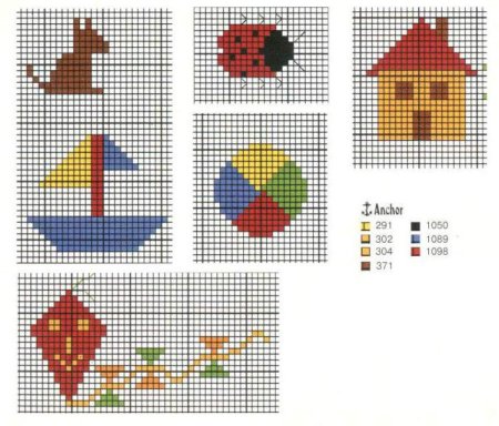 Вышивка крестом схемы для начинающих