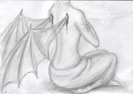 Демон картинки карандашом