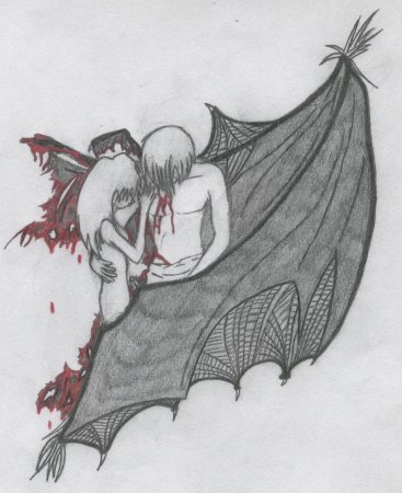 Рисунки ангелов и демонов легкие