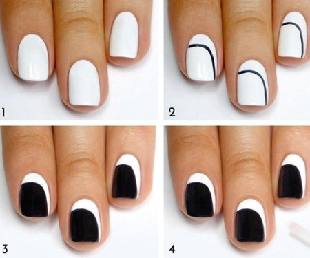 Простой несложный маникюр