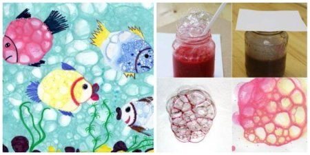 Нетрадиционная техника рисования мыльными пузырями