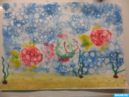 Нетрадиционное рисование мыльными пузырями