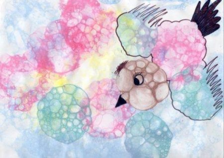 Нетрадиционное рисование мыльными пузырями