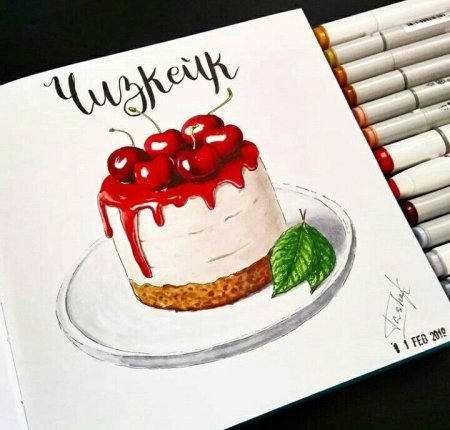 Простые рисунки маркерами