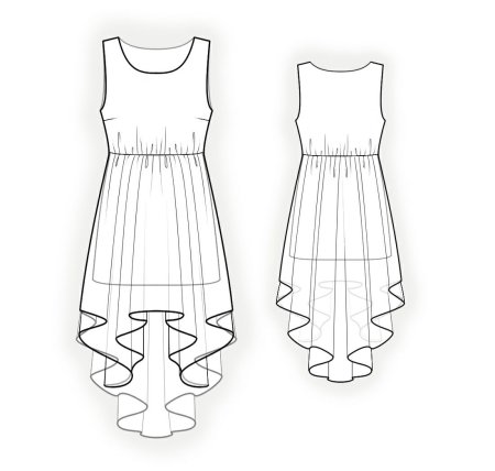 Фасоны платьев для рисования