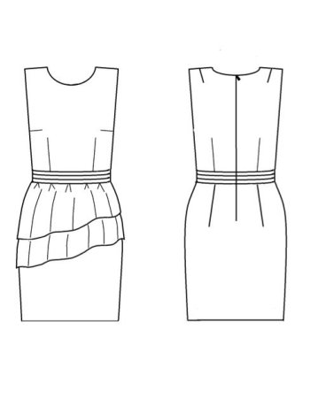 Одежда карандашом для начинающих