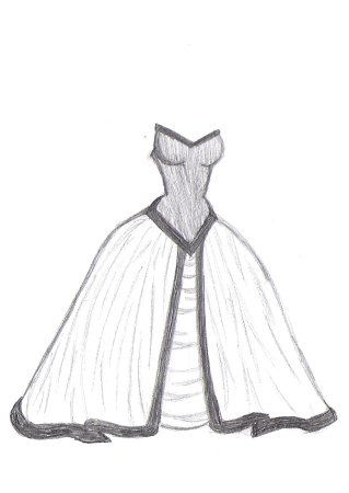 Платье рисунок