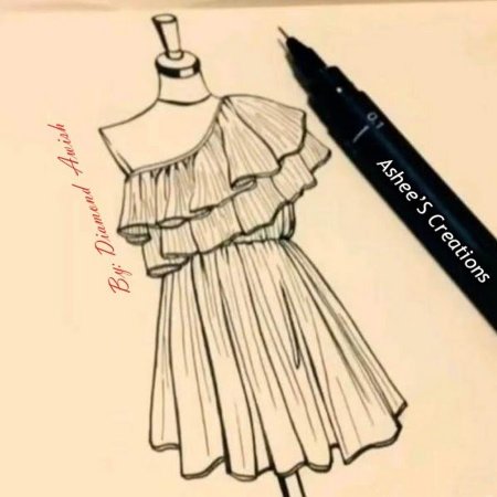 Дизайнерские платья эскизы