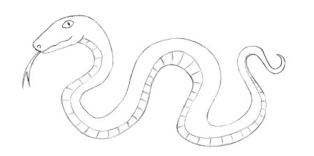 Рисование змеи в подготовительной группе