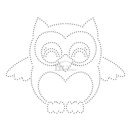 Сова трафарет