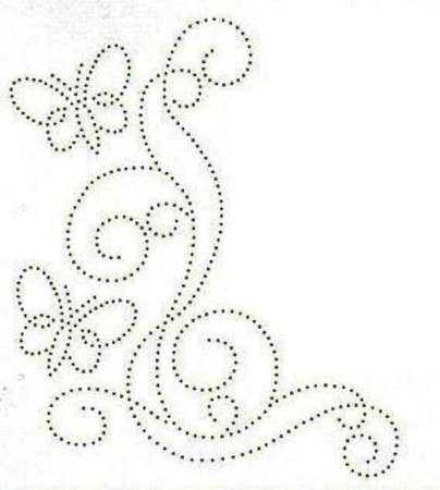 Трафареты узоров для страз