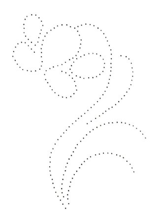 Трафарет для вышивки изонитью