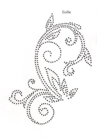 Точечный узор трафарет