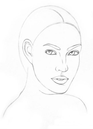 Рисунки для срисовки лица