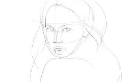 Пошаговое рисование карандашом девушек