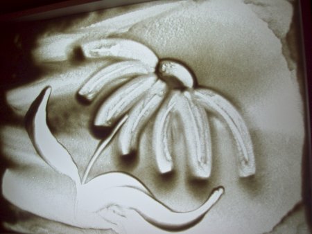 Рисование песком для начинающих