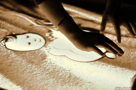 Песочная анимация цветы