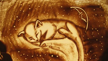 Рисование песком подводный мир