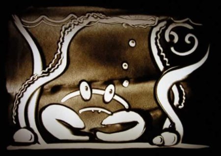 Рисование песком для детей