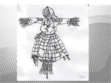 Чучело Масленицы рисунок