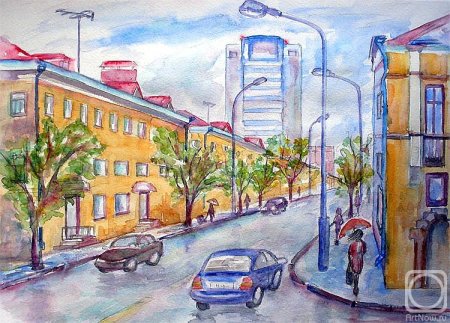 Рисование городского пейзажа