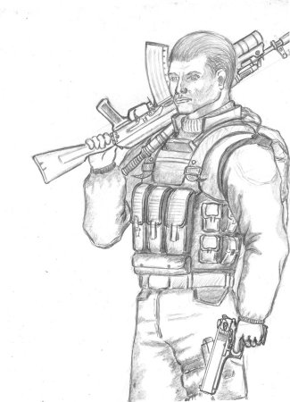 Рисунки для срисовки сталкер