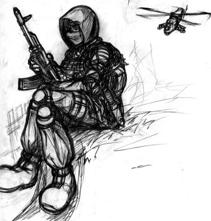 Сталкер картинки карандашом