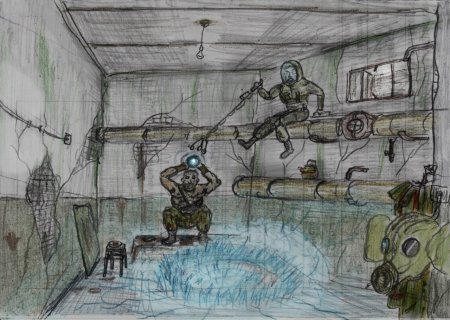 Метро 2033 карандашом