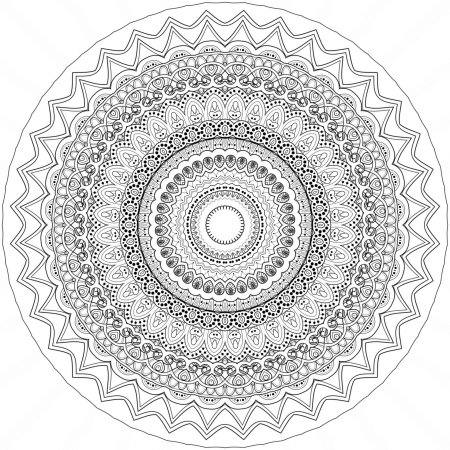 Мандала поэтапное рисование