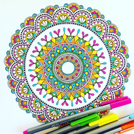 Мандала карандашом