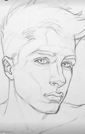 Портрет мужчины карандашом