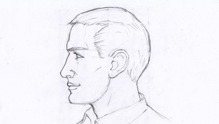 Портрет профиль сбоку