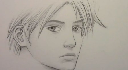 Рисунок парня карандашом