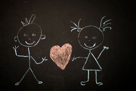 Лёгкие рисунки на доске