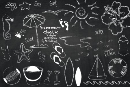 Детские рисунки мелом