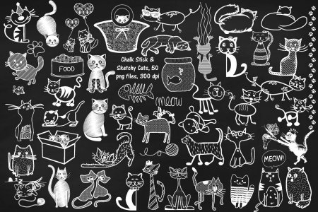 Животные мелом на доске