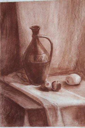 Гризайль сангиной