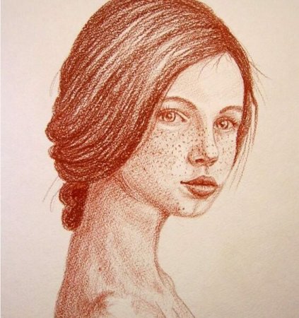 Портреты сепией и сангиной