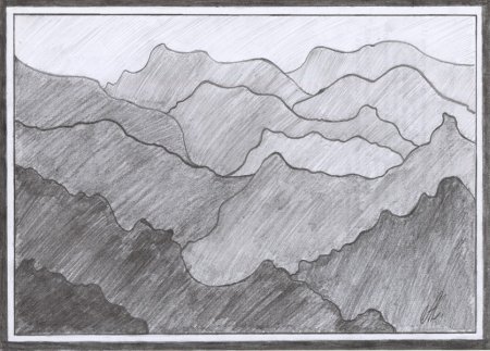 Штрихи простым карандашом