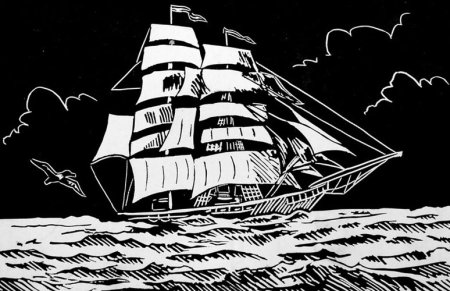 Гравюра черно белая