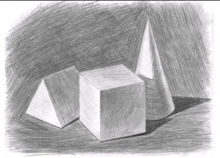 Натюрморт из геометрических тел