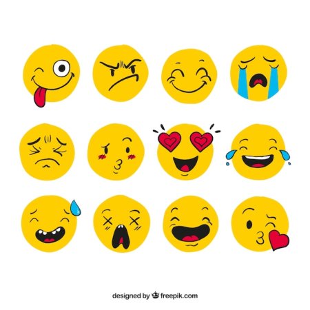 Различные смайлы для срисовывания